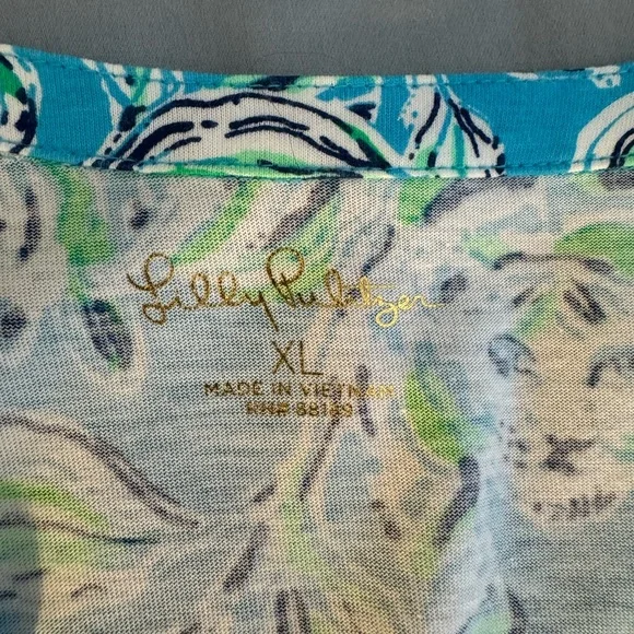 Lilly Pulitzer Loran Swing Dress. Turquoise Oasis. Size XL. - Picture 8 of 11